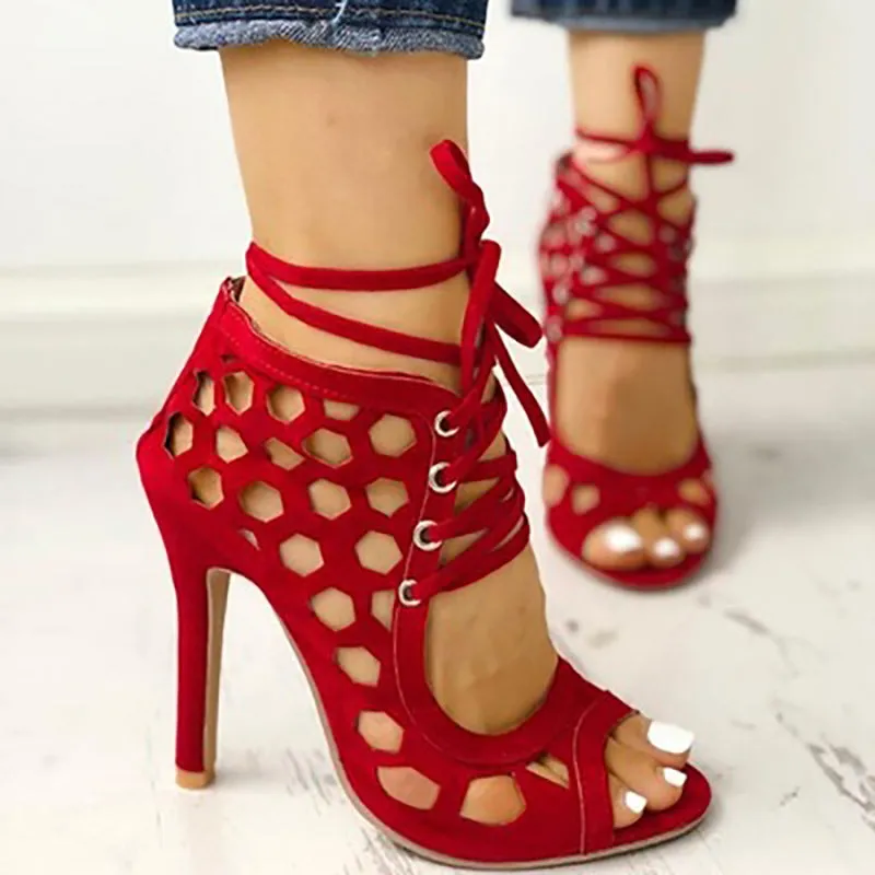 High Heels  Cross Strap Shoes
